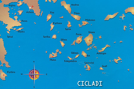 Mappa Cicladi